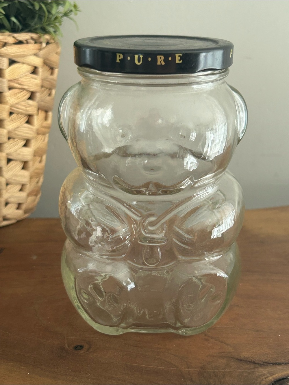 Kraft Pure Raspberry Jam Honey Baby Bear Glass Jar